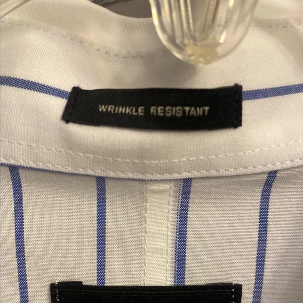 Talbots White and Black Boxy Button Down Shirt - Picture 3 of 6